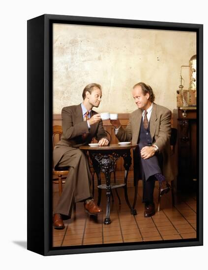 KELSEY GRAMMER; DAVID HYDE PIERCE. "FRASIER-TV" [1993].-null-Framed Stretched Canvas