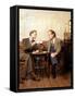 KELSEY GRAMMER; DAVID HYDE PIERCE. "FRASIER-TV" [1993].-null-Framed Stretched Canvas