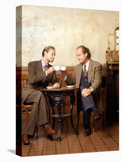 KELSEY GRAMMER; DAVID HYDE PIERCE. "FRASIER-TV" [1993].-null-Stretched Canvas