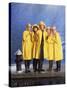 KELSEY GRAMMER; JOHN MAHONEY; PERI GILPIN; JANE LEEVES; DAVID HYDE PIERCE. "FRASIER-TV" [1993].-null-Stretched Canvas
