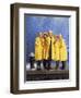 KELSEY GRAMMER; JOHN MAHONEY; PERI GILPIN; JANE LEEVES; DAVID HYDE PIERCE. "FRASIER-TV" [1993].-null-Framed Photographic Print