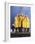 KELSEY GRAMMER; JOHN MAHONEY; PERI GILPIN; JANE LEEVES; DAVID HYDE PIERCE. "FRASIER-TV" [1993].-null-Framed Photographic Print