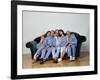 KELSEY GRAMMER; JOHN MAHONEY; PERI GILPIN; JANE LEEVES; DAVID HYDE PIERCE. "FRASIER-TV" [1993].-null-Framed Photographic Print