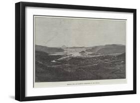 Kelung City and Harbour, Bombarded by the French-null-Framed Giclee Print