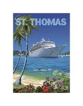 Cruise St. Thomas-Kem Mcnair-Art Print