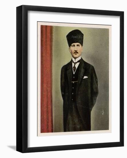 Kemal Ataturk, Military Reformer and Founder of Turkish State-null-Framed Art Print