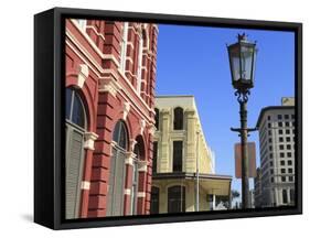 Kempner Street, Historic Strand District, Galveston, Texas, United States of America, North America-Richard Cummins-Framed Stretched Canvas