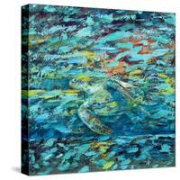 Kemps Ridley Turtle Hidden Treasure-Lucy P. McTier-Stretched Canvas