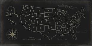 Map of The United States-Ken Hurd-Giclee Print