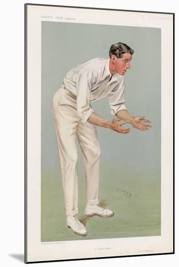 Ken Hutchings English Cricketer-Spy (Leslie M. Ward)-Mounted Art Print