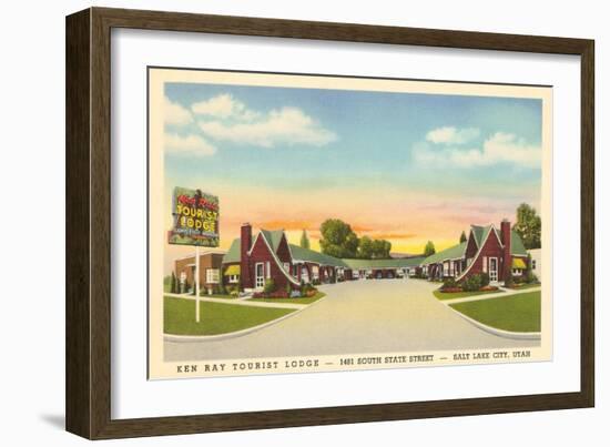 Ken Ray Tourist Lodge, Salt Lake City-null-Framed Art Print