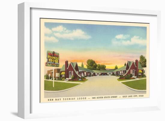 Ken Ray Tourist Lodge, Salt Lake City-null-Framed Art Print