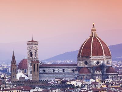 Wee Blue Coo Stampa Artistica Firenze Duomo Cattedrale Bianco E Nero, 30x41 Cm