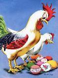"Easter Eggs and Chickens," Saturday Evening Post Cover, April 24, 1943-Ken Stuart-Laminated Giclee Print