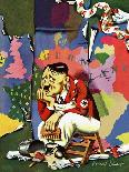 "Hitler as Wallpaperer," July 31, 1943-Ken Stuart-Framed Giclee Print