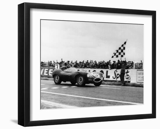 Ken Wharton in a Jaguar D Type, Rheims 12 Hours Race, France, 3rd July 1954-null-Framed Photographic Print