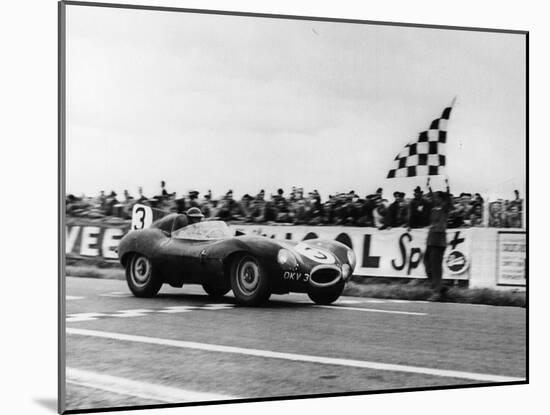 Ken Wharton in a Jaguar D Type, Rheims 12 Hours Race, France, 3rd July 1954-null-Mounted Photographic Print