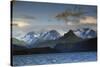 Kenai Mountains and Kachemak Bay, Homer, Alaska, USA, at Sunset-Michel Hersen-Stretched Canvas
