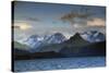 Kenai Mountains and Kachemak Bay, Homer, Alaska, USA, at Sunset-Michel Hersen-Stretched Canvas