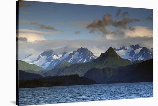 Kenai Mountains and Kachemak Bay, Homer, Alaska, USA, at Sunset-Michel Hersen-Stretched Canvas