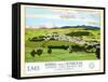 Kendal From Oxenholme, London-Lake District Line-Norman Wilkinson-Framed Stretched Canvas