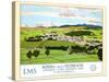Kendal From Oxenholme, London-Lake District Line-Norman Wilkinson-Stretched Canvas