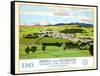 Kendal From Oxenholme, London-Lake District Line-Norman Wilkinson-Framed Stretched Canvas