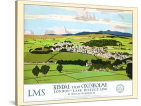 Kendal From Oxenholme, London-Lake District Line-Norman Wilkinson-Stretched Canvas