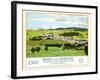 Kendal From Oxenholme, London-Lake District Line-Norman Wilkinson-Framed Art Print
