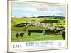 Kendal From Oxenholme, London-Lake District Line-Norman Wilkinson-Mounted Art Print