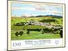 Kendal From Oxenholme, London-Lake District Line-Norman Wilkinson-Mounted Art Print
