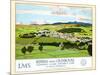 Kendal From Oxenholme, London-Lake District Line-Norman Wilkinson-Mounted Art Print