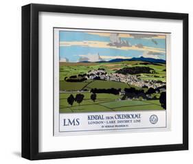 Kendal from Oxenholme-null-Framed Art Print