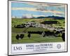 Kendal from Oxenholme-null-Mounted Art Print