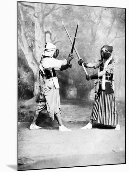 Kendo, or Japanese Fencing, C.1860-80-null-Mounted Premium Photographic Print