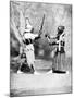 Kendo, or Japanese Fencing, C.1860-80-null-Mounted Photographic Print