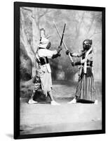 Kendo, or Japanese Fencing, C.1860-80-null-Framed Photographic Print