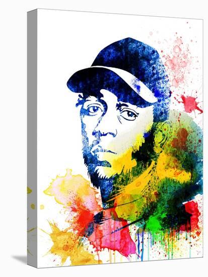 Kendrick Lamar Watercolor-Jack Hunter-Stretched Canvas