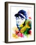 Kendrick Lamar Watercolor-Jack Hunter-Framed Art Print