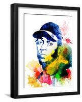 Kendrick Lamar Watercolor-Jack Hunter-Framed Art Print