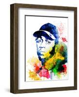 Kendrick Lamar Watercolor-Jack Hunter-Framed Art Print