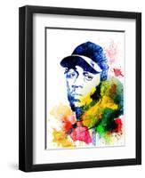 Kendrick Lamar Watercolor-Jack Hunter-Framed Art Print