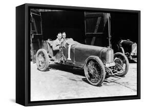 Kenelm Lee Guinness and Perkins with an 8 Cylinder Sunbeam, 1922-null-Framed Stretched Canvas