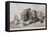 Kenilworth Castle’, 1776-Moses Griffiths-Framed Stretched Canvas