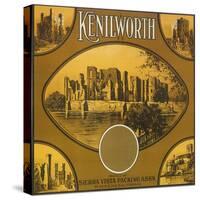 Kenilworth Orange Label - Riverside, CA-Lantern Press-Stretched Canvas
