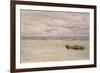 Kennack Sands, Cornwall, at Low Tide, 1877 (Oil on Board, Mounted as a Drawing)-John Brett-Framed Giclee Print