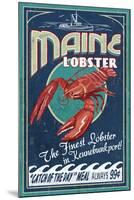 Kennebunkport, Maine - Lobster-Lantern Press-Mounted Art Print