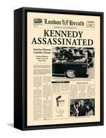 Kennedy Assassinated-The Vintage Collection-Framed Stretched Canvas