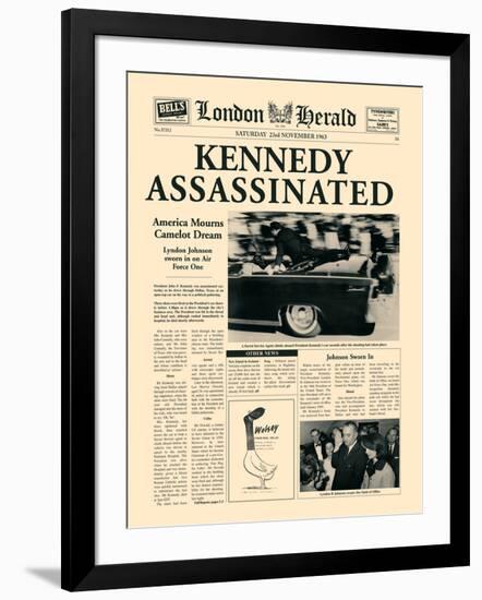 Kennedy Assassinated-The Vintage Collection-Framed Premium Giclee Print