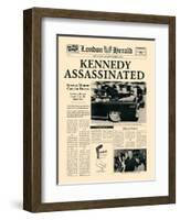 Kennedy Assassinated-The Vintage Collection-Framed Art Print